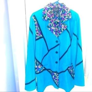 KOOS OF COURSE! REVERSIBLE FAUX SUEDE  CAR COAT